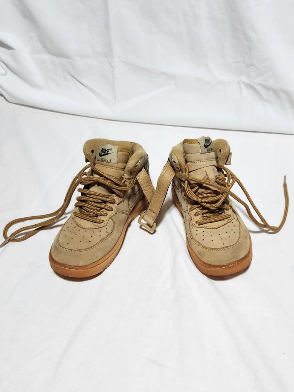 Nike Kids’ Tan High‑Top Sneakers – Size 13C